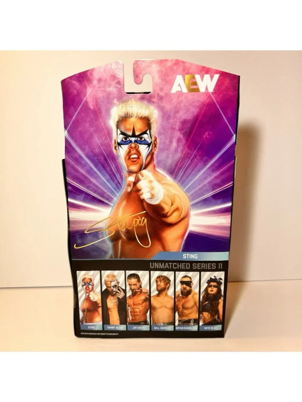Jazwares AEW Unmatched Series 11 Luminaries Surfer Sting #82 Wrestling Figure